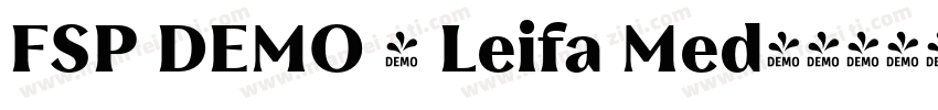 FSP DEMO - Leifa Med字体转换